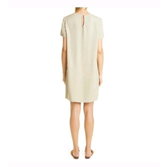 Jenni‎ Kayne Palmer Crepe T-shirt Dress Willow Tan Womens XS Quiet Luxury - Picture 3 of 7